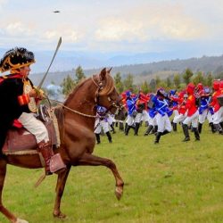 [Fotos]  Escenifican Batalla de Ayacucho a 195 años de gesta emancipadora