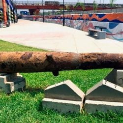 Cañón ubicado en Parque de la Muralla fue declarado Patrimonio Cultural