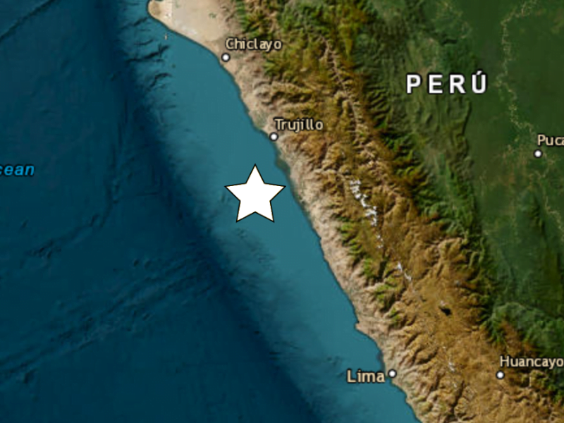 Último sismo en Perú