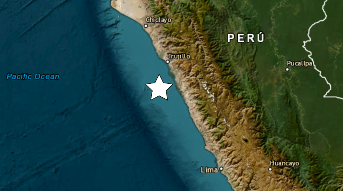 Último sismo en Perú